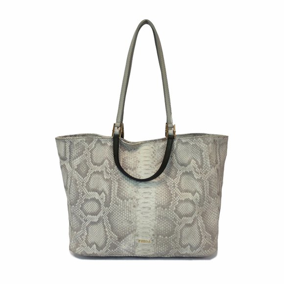Furla Gemini Snake Embossed Shopper Tote